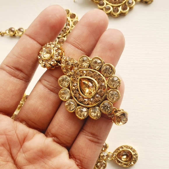 4pcs Bridal Golden Color Set - Picture 3 of 5